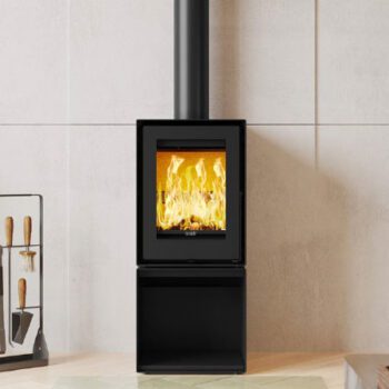 ADF Millenium L37 Freestanding Woodfire including Log storage base - Image 2